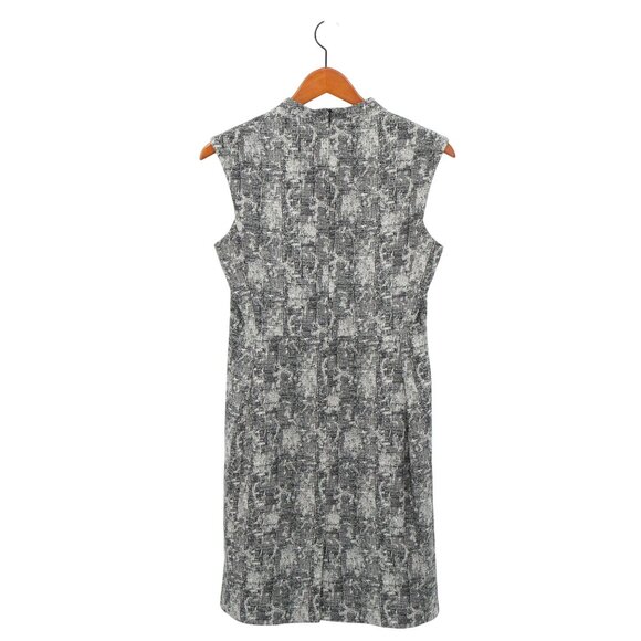 MM LaFleur The Aditi Dress Crackle Black White Sleeveless V-Neck 8 - Picture 7 of 7